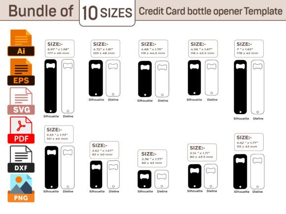 Download Card Shape Keychain Key Bottle Opener - Shape Collection
