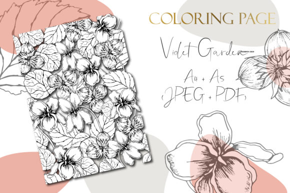 Download Printable Digital Floral Coloring Page 3 - Floral coloring page Collection