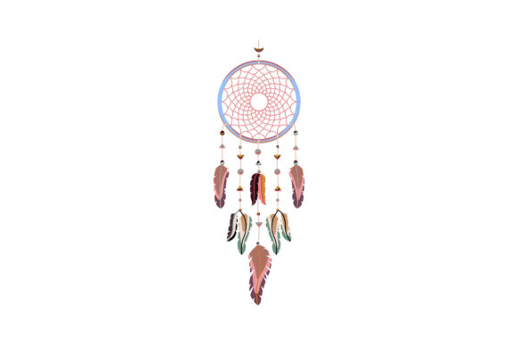 Download Boho Dreamcatcher Decorated with Feather - Boho dreamcatcher Collection