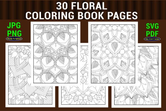 Download Floral Coloring Page for Adult and Child - Floral coloring page Collection