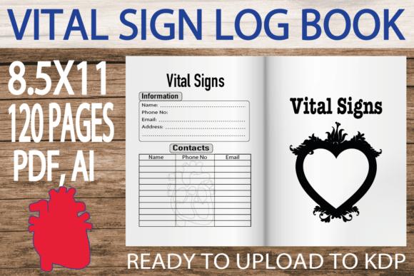 Download Vital Signs Log Book | KDP Interior - Premium Bundle