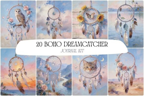 Download Boho Dreamcatcher Journal Kit, Wallpaper - Premium Resources