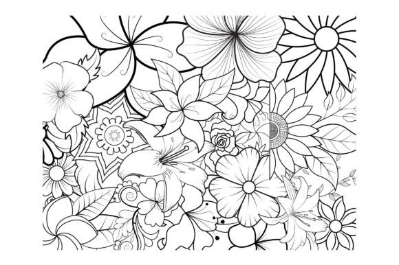 Download Floral Coloring Page Book for Adults - Floral coloring page Collection