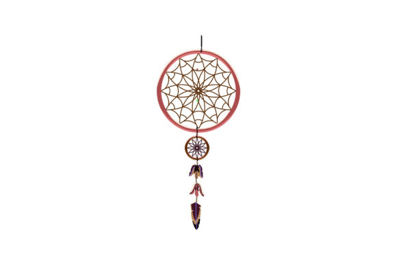 Download Boho Dreamcatcher Decorated with Feather - Premium Resources