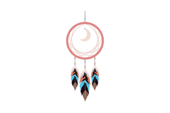Download Boho Dreamcatcher Decorated with Feather - Boho dreamcatcher Collection