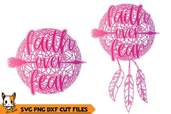Download Faith over Fear Boho Dreamcatcher - Mandala - Boho dreamcatcher Collection