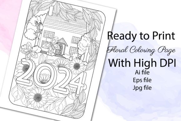 Download Vector Floral Coloring Page 2024 - Floral coloring page Collection