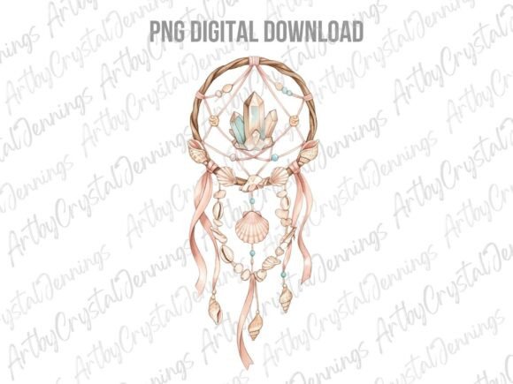Download Coastal Boho Dreamcatcher PNG - Boho dreamcatcher Collection