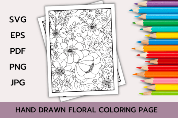 Download Floral Coloring Page Book for Adults - Floral coloring page Collection