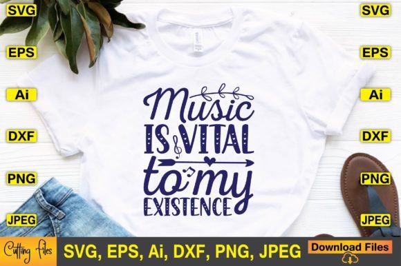 Download Music is Vital to My Existence SVG - Premium Resources