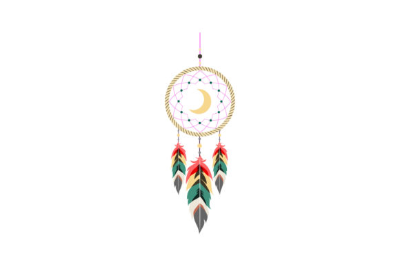 Download Boho Dreamcatcher Decorated with Feather - Boho dreamcatcher Collection