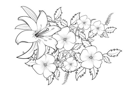 Download Floral Coloring Page Book for Adults - Floral coloring page Collection