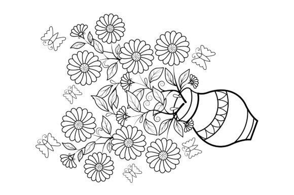 Download Floral Coloring Page Book for Adults - Floral coloring page Collection
